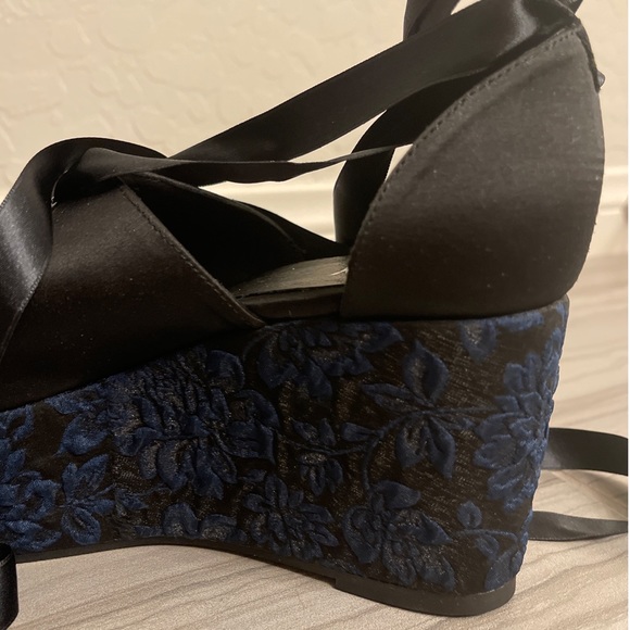 Renvy Satin Lace Up Platforms - Picture 8 of 10